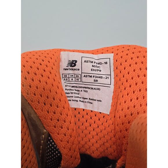 New Balance Allsite Men's Waterproof Work Boots Mens 8.5 Composite Toe Cushioned - Picture 6 of 10